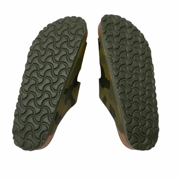 Birkenstock Two Strap Arizona Desert Soil Khaki Camo Sandals Sz 4 Men's - Picture 9 of 12